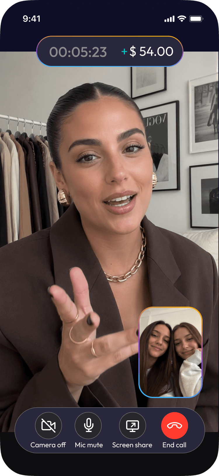 Voice and video calls on a timer.